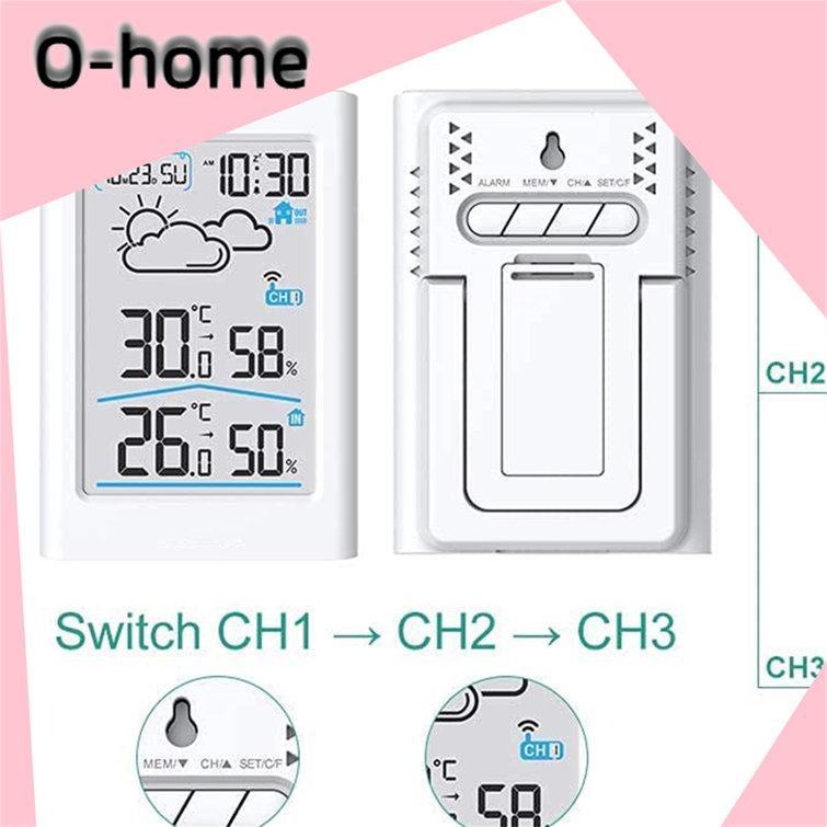 Ohome Indoor Outdoor Weather Station Wayfair Canada